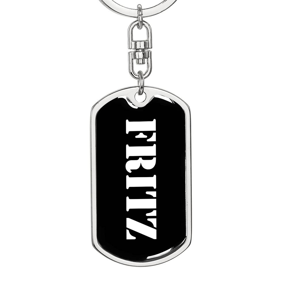 Fritz v3 - Luxury Dog Tag Keychain
