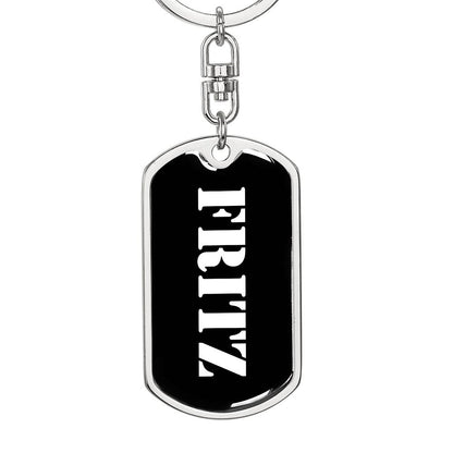 Fritz v3 - Luxury Dog Tag Keychain