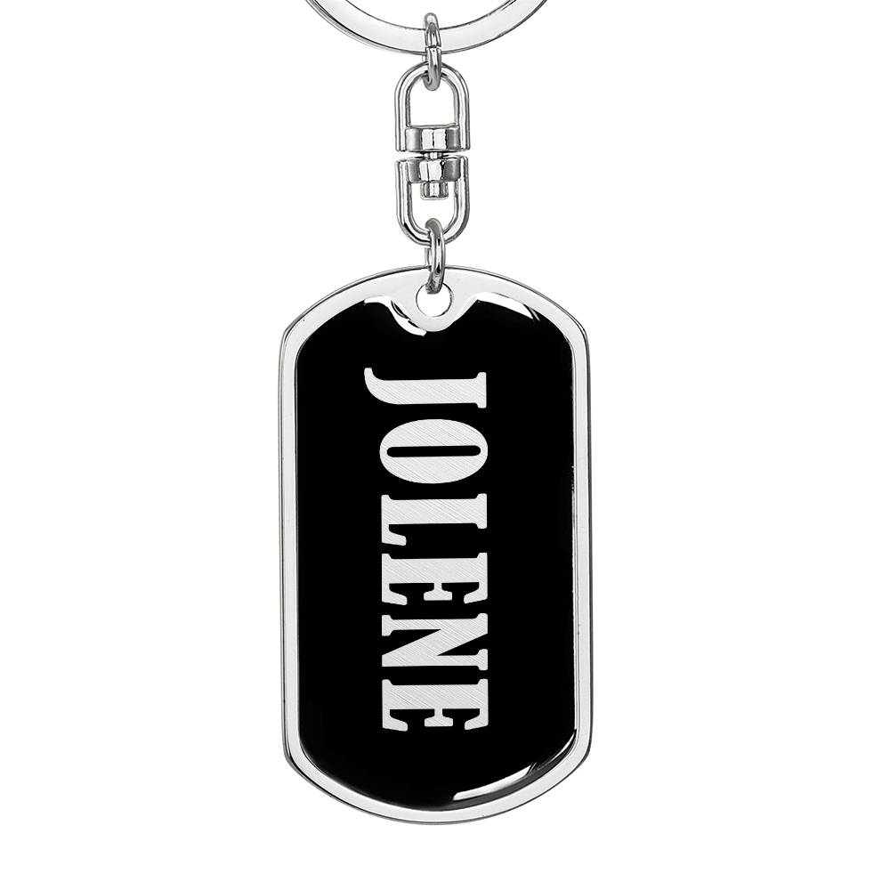 Jolene v02 - Luxury Dog Tag Keychain