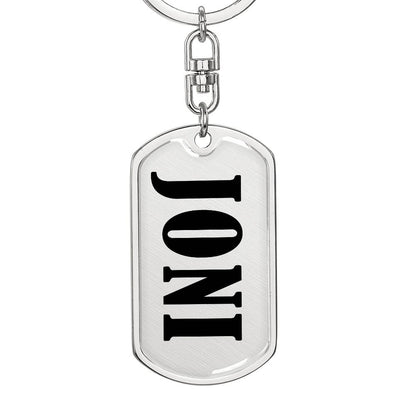 Joni v01 - Luxury Dog Tag Keychain