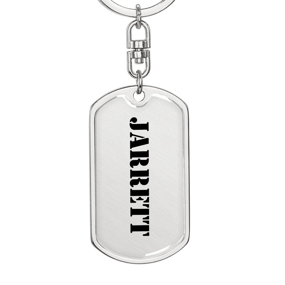 Jarrett - Luxury Dog Tag Keychain