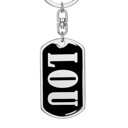 Lou v02 - Luxury Dog Tag Keychain