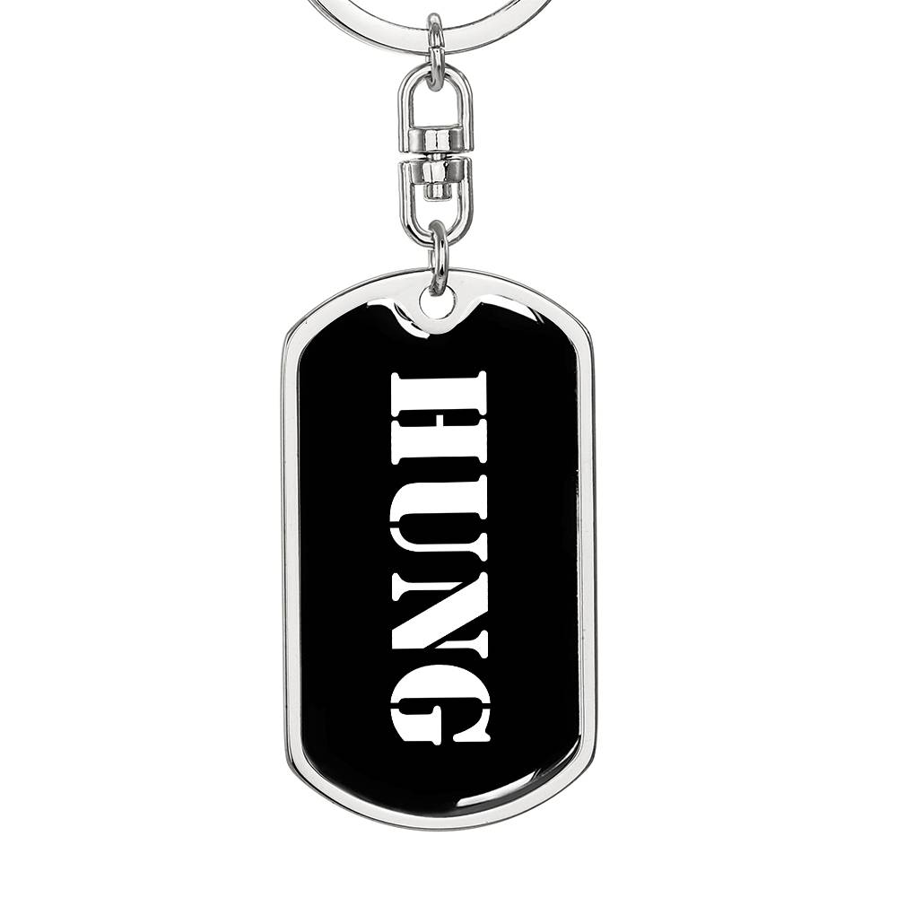 Hung v3 - Luxury Dog Tag Keychain