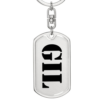 Gil - Luxury Dog Tag Keychain