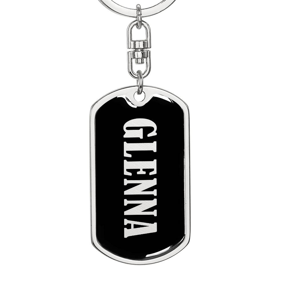 Glenna v02 - Luxury Dog Tag Keychain