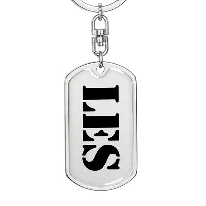 Les - Luxury Dog Tag Keychain