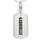 Gabrielle v01 - Luxury Dog Tag Keychain