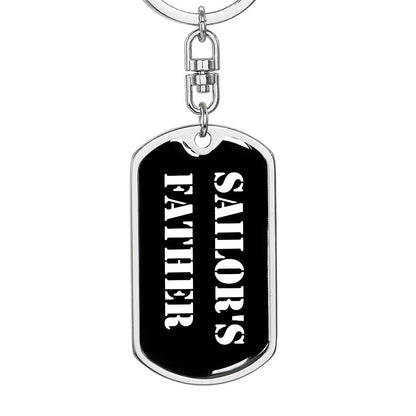 Sailor's Father v3 - Luxury Dog Tag Keychain