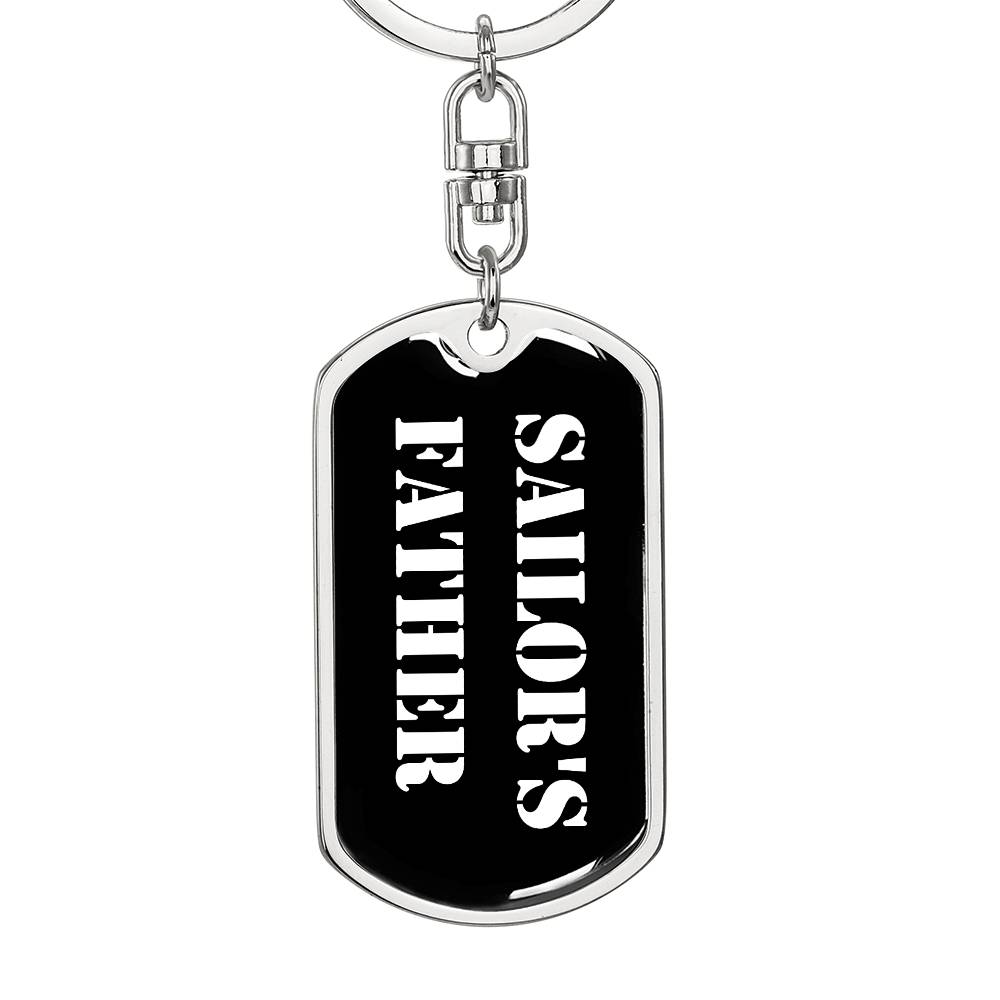 Sailor's Father v3 - Luxury Dog Tag Keychain