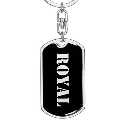 Royal v2 - Luxury Dog Tag Keychain