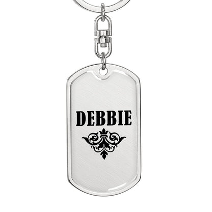 Debbie v01a - Luxury Dog Tag Keychain