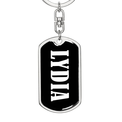 Lydia v01w - Luxury Dog Tag Keychain