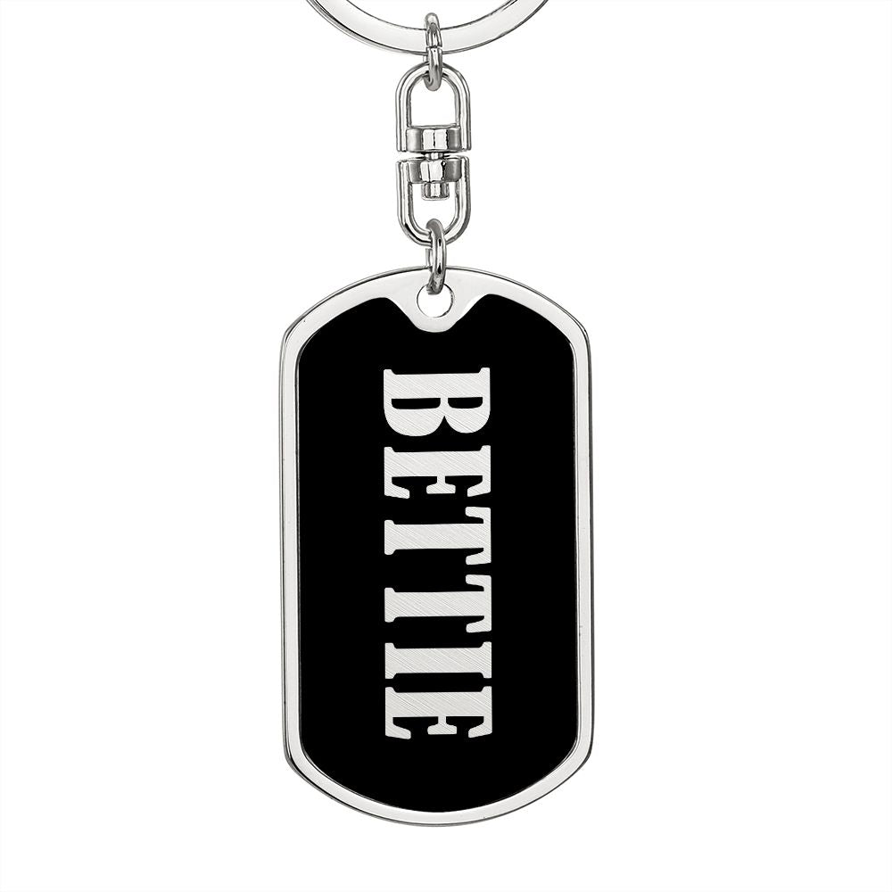 Bettie v02 - Luxury Dog Tag Keychain