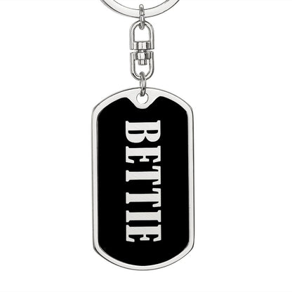 Bettie v02 - Luxury Dog Tag Keychain