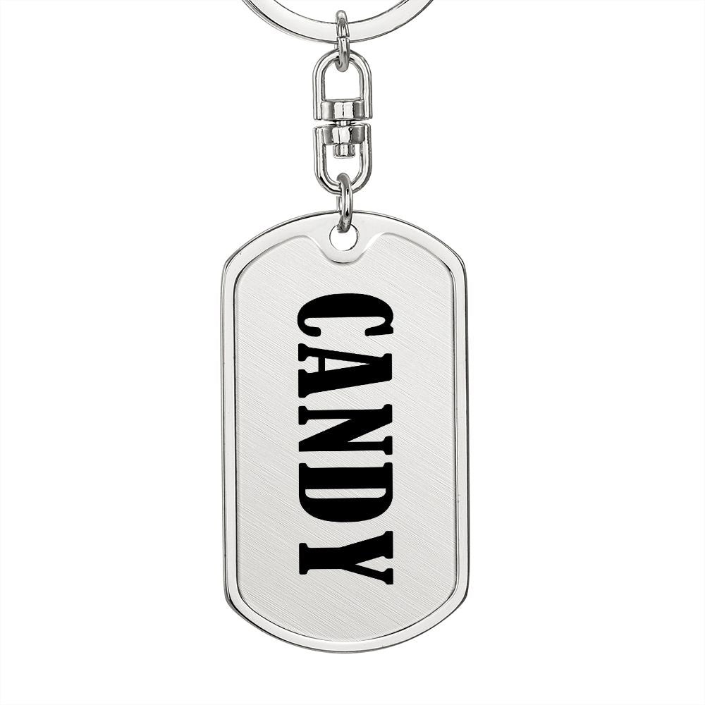 Candy v01 - Luxury Dog Tag Keychain
