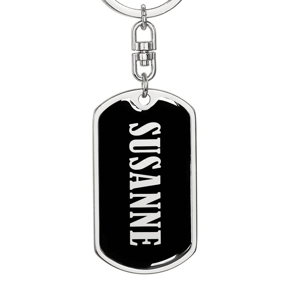 Susanne v02 - Luxury Dog Tag Keychain