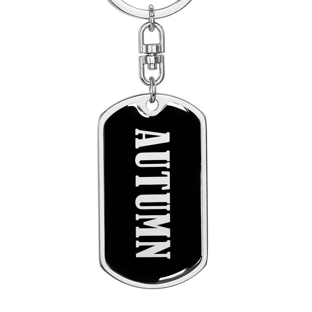 Autumn v02 - Luxury Dog Tag Keychain
