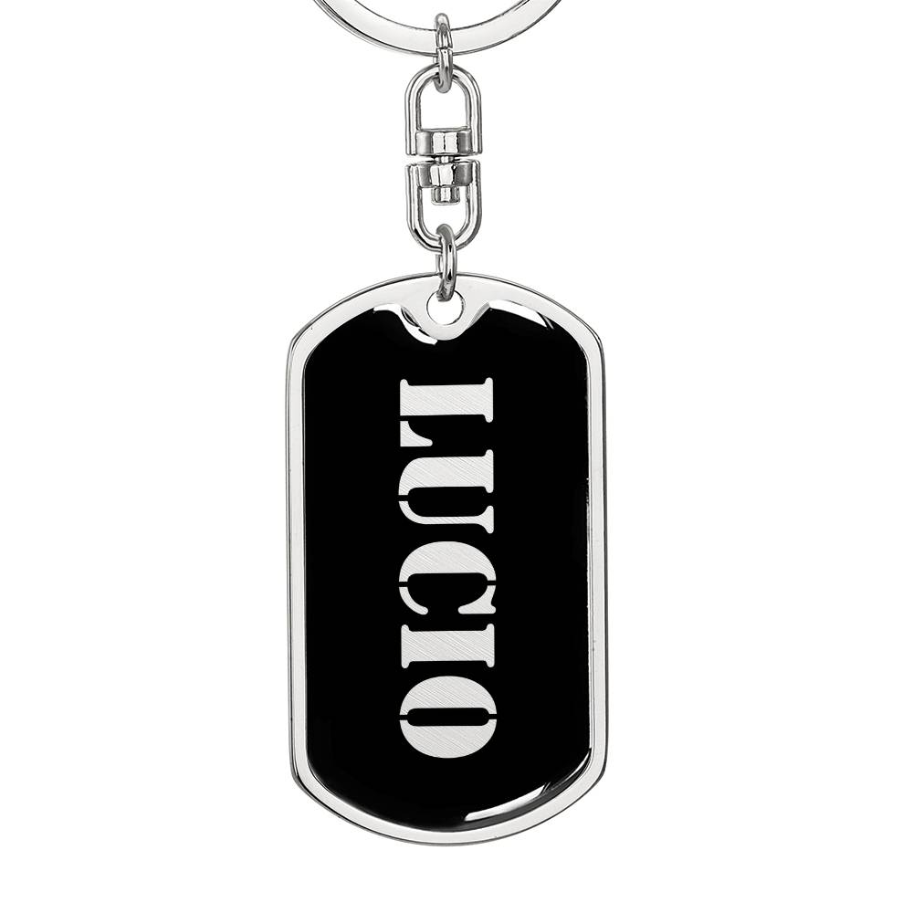 Lucio v2 - Luxury Dog Tag Keychain