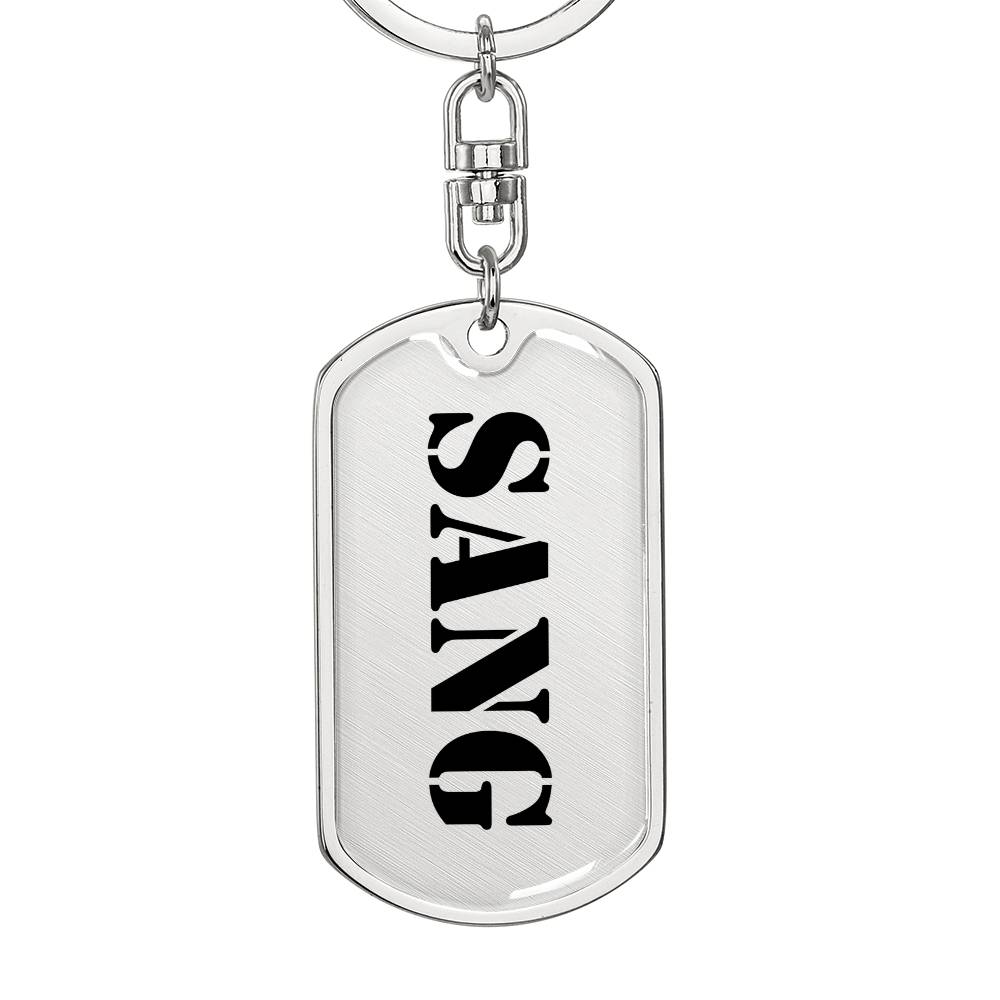 Sang - Luxury Dog Tag Keychain