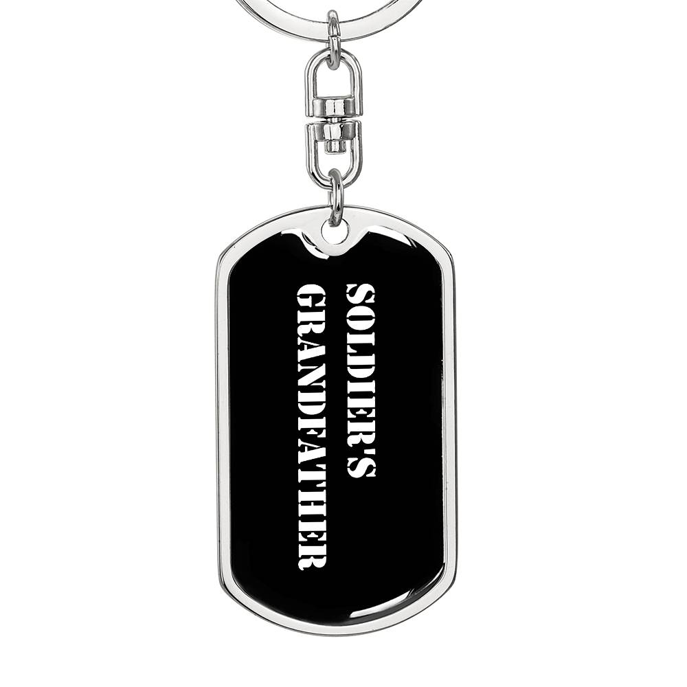 Soldier's Grandfather v3 - Luxury Dog Tag Keychain
