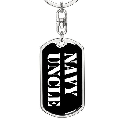 Navy Uncle v3 - Luxury Dog Tag Keychain