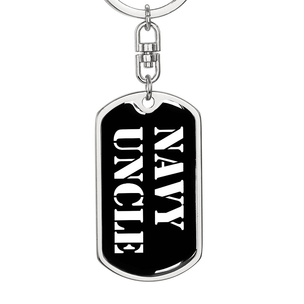 Navy Uncle v3 - Luxury Dog Tag Keychain