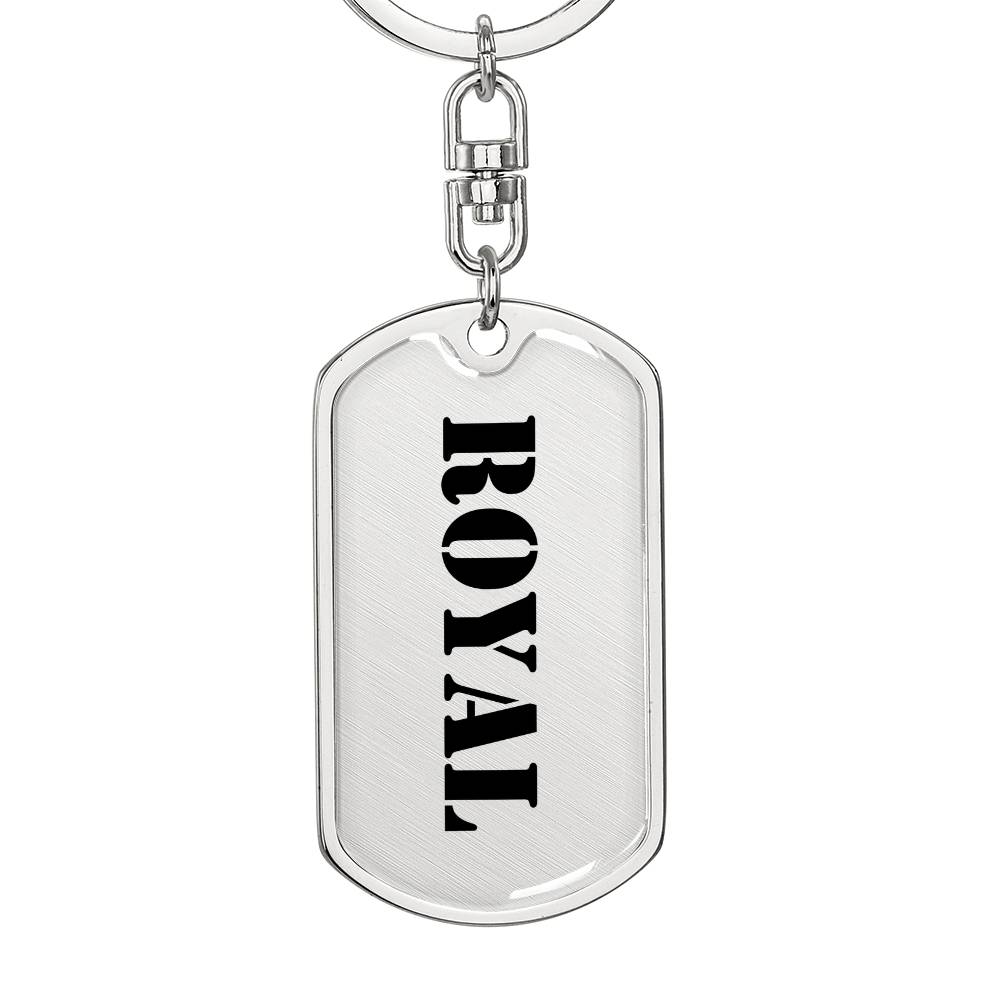 Royal - Luxury Dog Tag Keychain