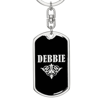 Debbie v02a - Luxury Dog Tag Keychain
