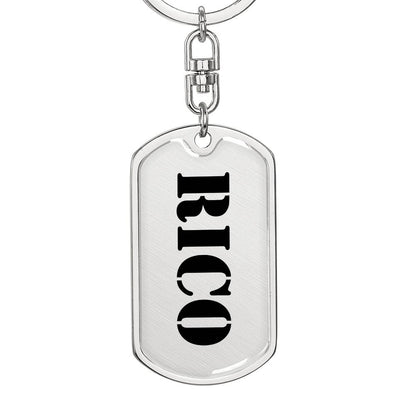 Rico - Luxury Dog Tag Keychain