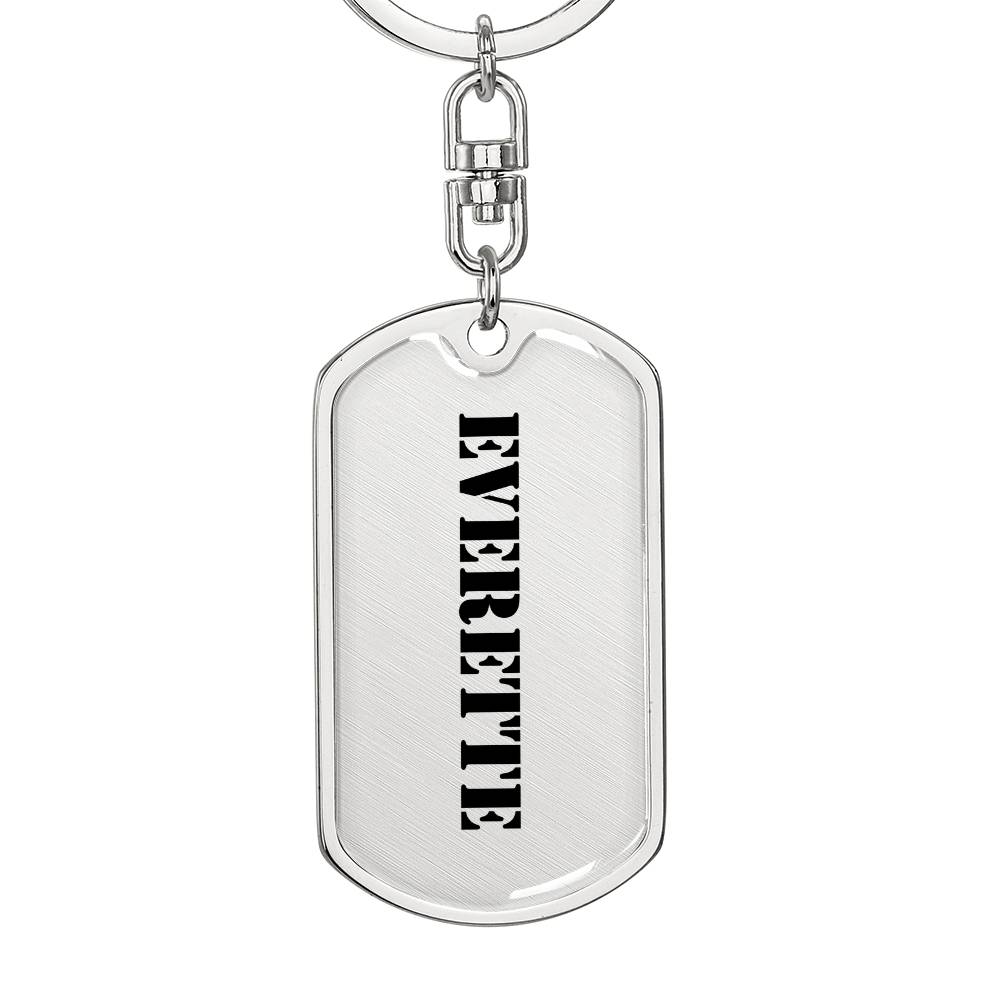 Everette - Luxury Dog Tag Keychain