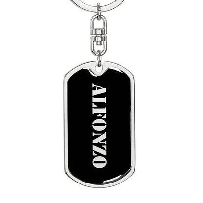 Alfonzo v2 - Luxury Dog Tag Keychain
