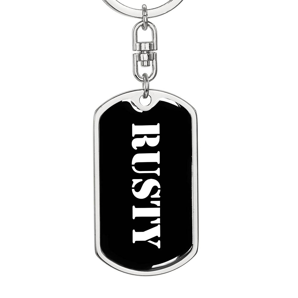 Rusty v2 - Luxury Dog Tag Keychain