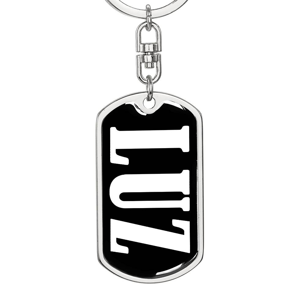 Luz v01w - Luxury Dog Tag Keychain