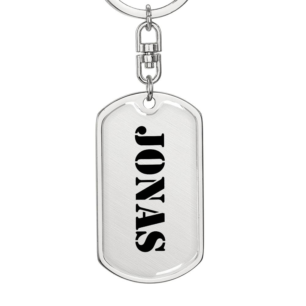Jonas - Luxury Dog Tag Keychain