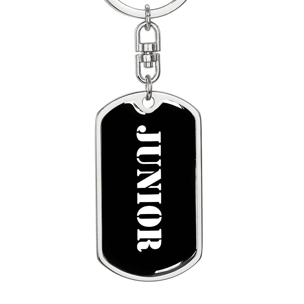 Junior v2 - Luxury Dog Tag Keychain