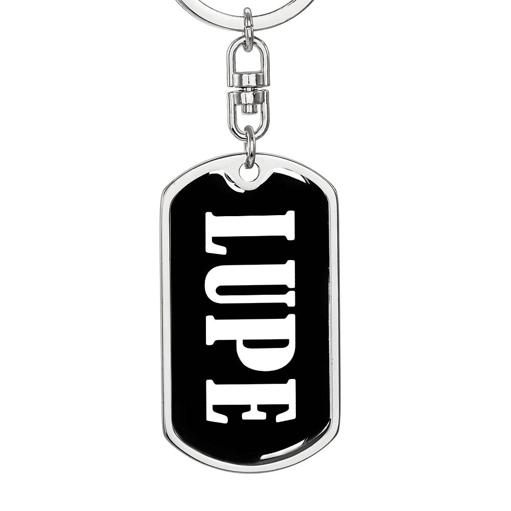 Lupe v03 - Luxury Dog Tag Keychain
