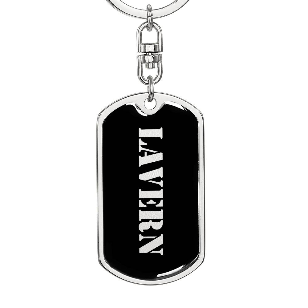 Lavern v2 - Luxury Dog Tag Keychain