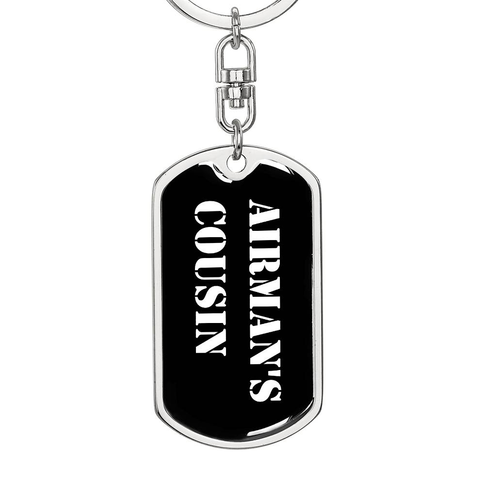 Airman's Cousin v3 - Luxury Dog Tag Keychain