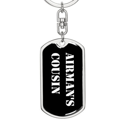 Airman's Cousin v3 - Luxury Dog Tag Keychain