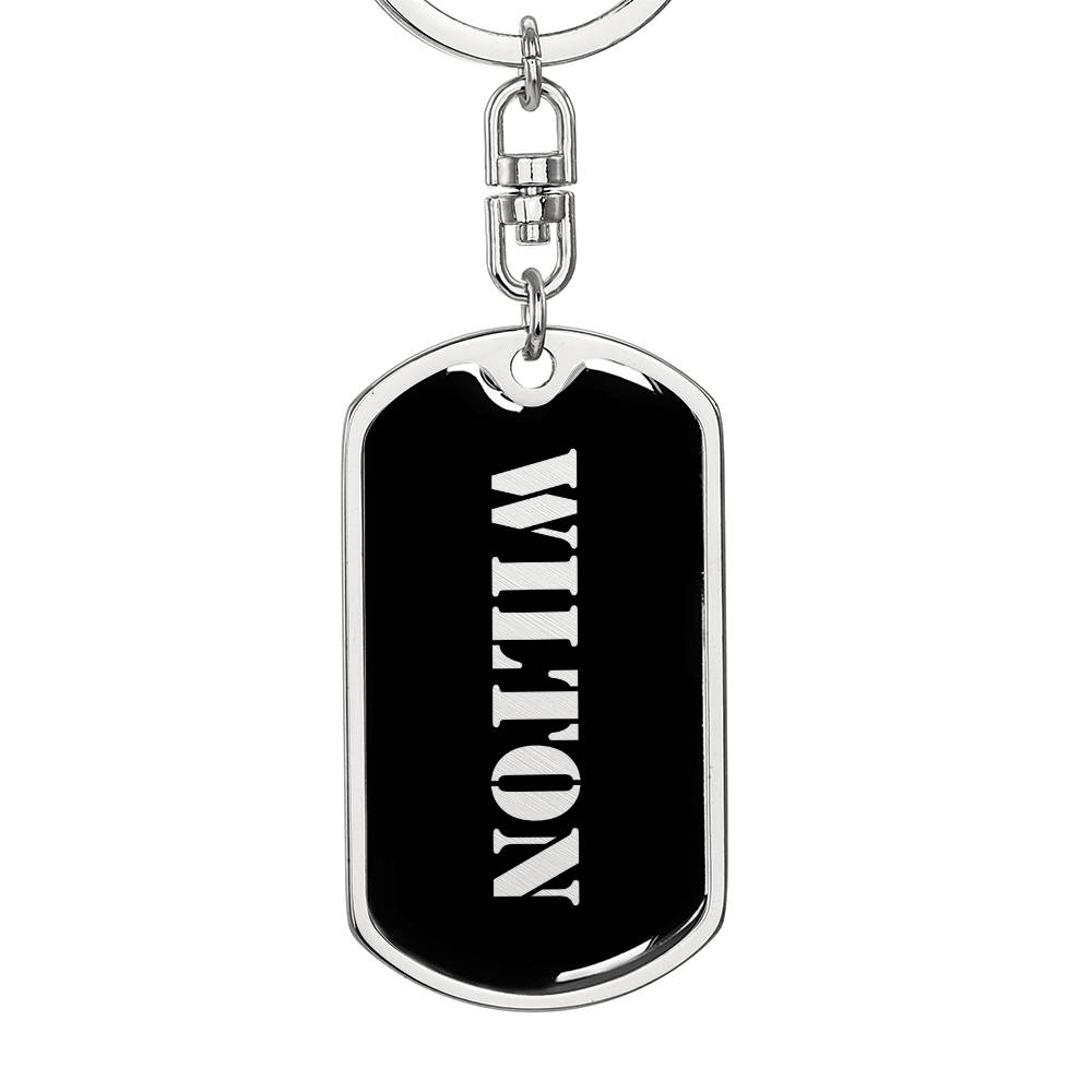 Wilton v2 - Luxury Dog Tag Keychain