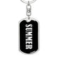 Summer v03 - Luxury Dog Tag Keychain