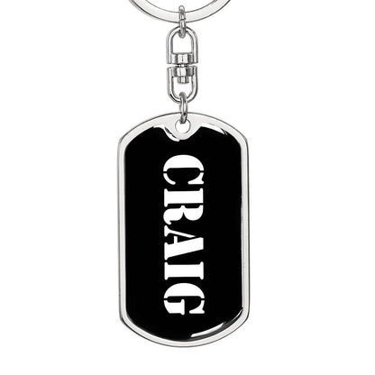 Craig v2 - Luxury Dog Tag Keychain