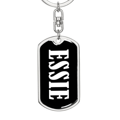 Essie v03 - Luxury Dog Tag Keychain