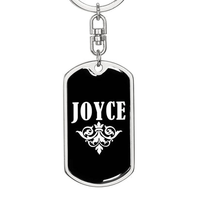 Joyce v03a - Luxury Dog Tag Keychain