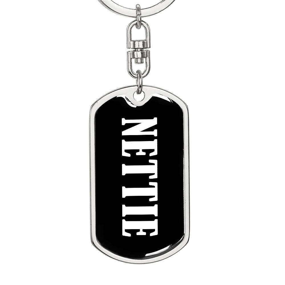 Nettie v03 - Luxury Dog Tag Keychain