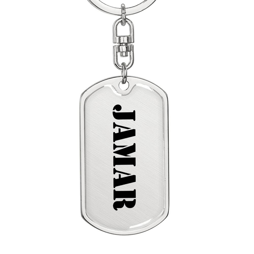 Jamar - Luxury Dog Tag Keychain