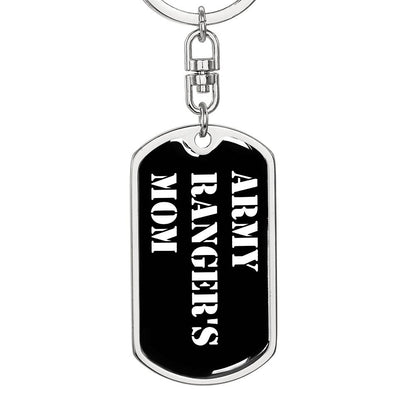 Army Ranger's Mom v3 - Luxury Dog Tag Keychain