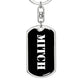 Mitch v3 - Luxury Dog Tag Keychain