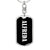 Alfreda v03 - Luxury Dog Tag Keychain
