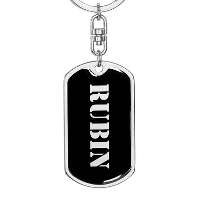 Rubin v2 - Luxury Dog Tag Keychain